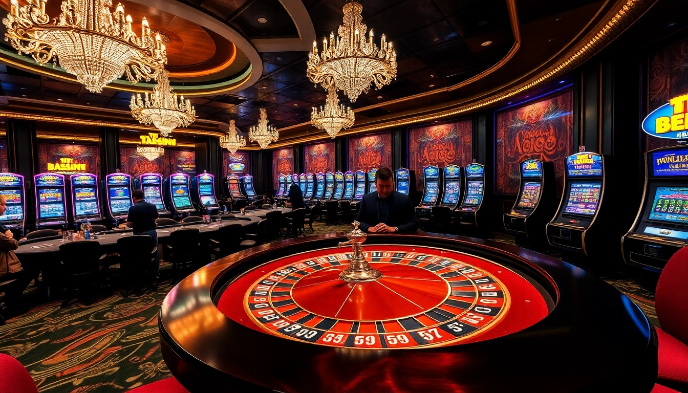 Experience thrilling gaming at 1haywin.us.com with vibrant casino visuals and engaging players.