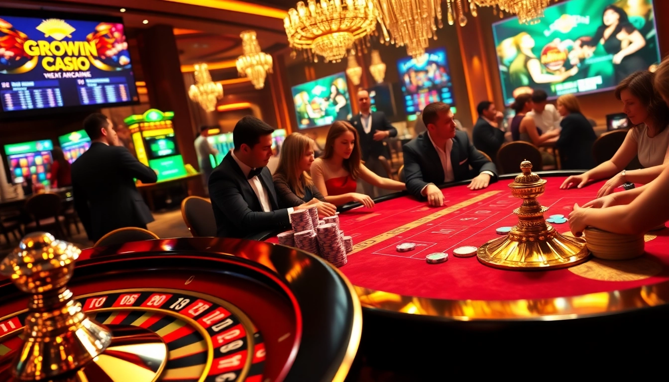 Exciting poker game at Sunwin casino with vibrant chips and roulette wheel.