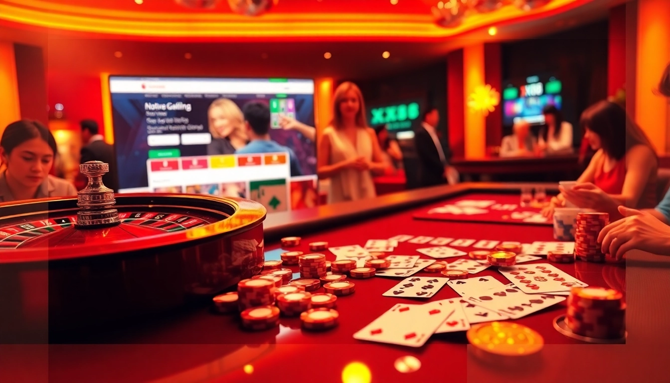 Experience the thrill of online gambling at https://xx88.nl/ with poker cards and a roulette wheel.