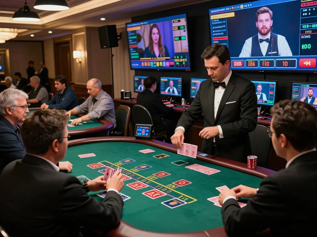 Engaging in a live dealer blackjack game on LC88 while enjoying a vibrant online atmosphere